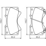 Bosch Σετ τακάκια, Δισκόφρενα - 0 986 494 449