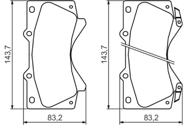 Bosch Σετ τακάκια, Δισκόφρενα - 0 986 494 449