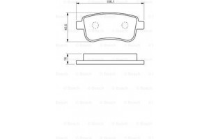 Bosch Σετ τακάκια, Δισκόφρενα - 0 986 494 452