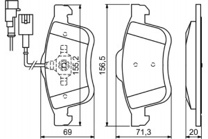 Bosch Σετ τακάκια, Δισκόφρενα - 0 986 494 453