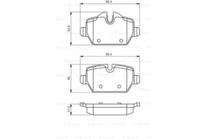 Bosch Σετ τακάκια, Δισκόφρενα - 0 986 494 461