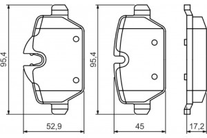 Bosch Σετ τακάκια, Δισκόφρενα - 0 986 494 461