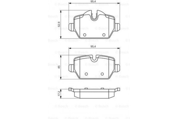 Bosch Σετ τακάκια, Δισκόφρενα - 0 986 494 461