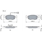 Bosch Σετ τακάκια, Δισκόφρενα - 0 986 494 463