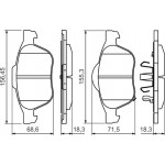 Bosch Σετ τακάκια, Δισκόφρενα - 0 986 494 485