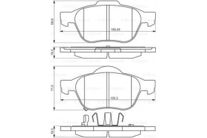 Bosch Σετ τακάκια, Δισκόφρενα - 0 986 494 485