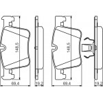 Bosch Σετ τακάκια, Δισκόφρενα - 0 986 494 487