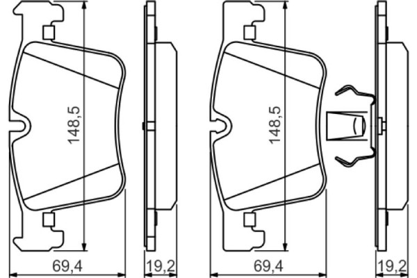 Bosch Σετ τακάκια, Δισκόφρενα - 0 986 494 487