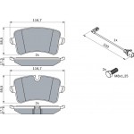 Bosch Σετ τακάκια, Δισκόφρενα - 0 986 494 488