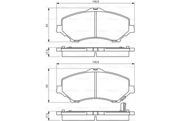 Bosch Σετ τακάκια, Δισκόφρενα - 0 986 494 493