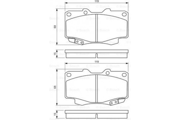 Bosch Σετ τακάκια, Δισκόφρενα - 0 986 494 497