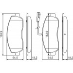 Bosch Σετ τακάκια, Δισκόφρενα - 0 986 494 498