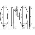 Bosch Σετ τακάκια, Δισκόφρενα - 0 986 494 499