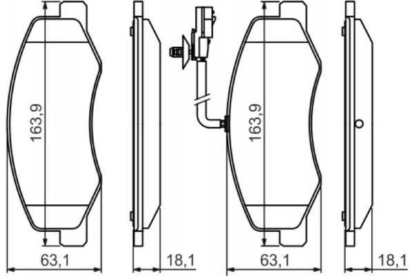 Bosch Σετ τακάκια, Δισκόφρενα - 0 986 494 499