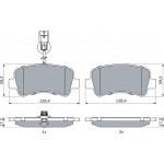 Bosch Σετ τακάκια, Δισκόφρενα - 0 986 494 500