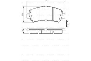 Bosch Σετ τακάκια, Δισκόφρενα - 0 986 494 501