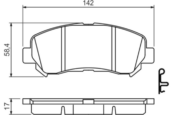 Bosch Σετ τακάκια, Δισκόφρενα - 0 986 494 501
