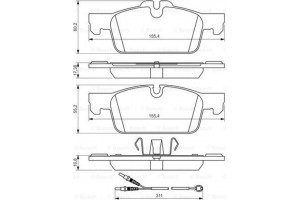 Bosch Σετ τακάκια, Δισκόφρενα - 0 986 494 527