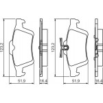 Bosch Σετ τακάκια, Δισκόφρενα - 0 986 494 528