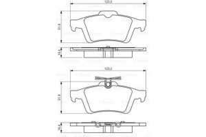 Bosch Σετ τακάκια, Δισκόφρενα - 0 986 494 528