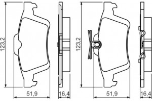 Bosch Σετ τακάκια, Δισκόφρενα - 0 986 494 528