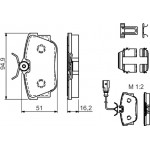 Bosch Σετ τακάκια, Δισκόφρενα - 0 986 494 529