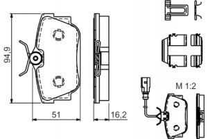 Bosch Σετ τακάκια, Δισκόφρενα - 0 986 494 529