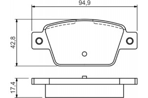 Bosch Σετ τακάκια, Δισκόφρενα - 0 986 494 536