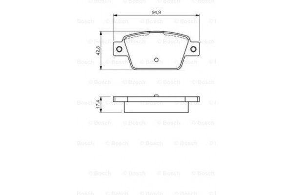 Bosch Σετ τακάκια, Δισκόφρενα - 0 986 494 536