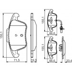 Bosch Σετ τακάκια, Δισκόφρενα - 0 986 494 538