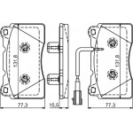 Bosch Σετ τακάκια, Δισκόφρενα - 0 986 494 539