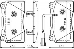 Bosch Σετ τακάκια, Δισκόφρενα - 0 986 494 539