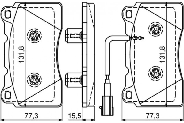 Bosch Σετ τακάκια, Δισκόφρενα - 0 986 494 539