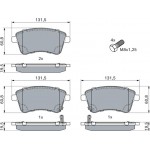 Bosch Σετ τακάκια, Δισκόφρενα - 0 986 494 552 Bosch Σετ τακάκια, Δισκόφρενα - 0 986 494 552