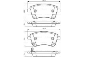 Bosch Σετ τακάκια, Δισκόφρενα - 0 986 494 552