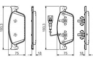Bosch Σετ τακάκια, Δισκόφρενα - 0 986 494 553