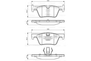Bosch Σετ τακάκια, Δισκόφρενα - 0 986 494 554