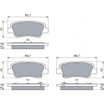 Bosch Σετ τακάκια, Δισκόφρενα - 0 986 494 557