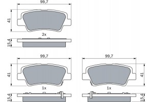 Bosch Σετ τακάκια, Δισκόφρενα - 0 986 494 557