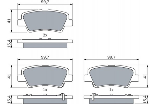 Bosch Σετ τακάκια, Δισκόφρενα - 0 986 494 557
