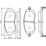 Bosch Σετ τακάκια, Δισκόφρενα - 0 986 494 558