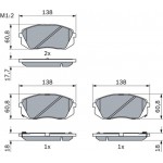 Bosch Σετ τακάκια, Δισκόφρενα - 0 986 494 559