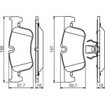 Bosch Σετ τακάκια, Δισκόφρενα - 0 986 494 561
