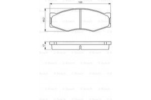 Bosch Σετ τακάκια, Δισκόφρενα - 0 986 494 565