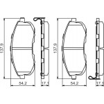 Bosch Σετ τακάκια, Δισκόφρενα - 0 986 494 572
