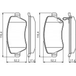 Bosch Σετ τακάκια, Δισκόφρενα - 0 986 494 573