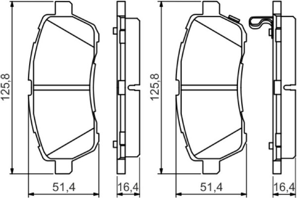 Bosch Σετ τακάκια, Δισκόφρενα - 0 986 494 574