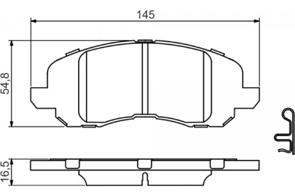 Bosch Σετ τακάκια, Δισκόφρενα - 0 986 494 575