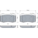 Bosch Σετ τακάκια, Δισκόφρενα - 0 986 494 576