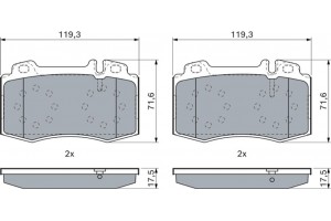 Bosch Σετ τακάκια, Δισκόφρενα - 0 986 494 576